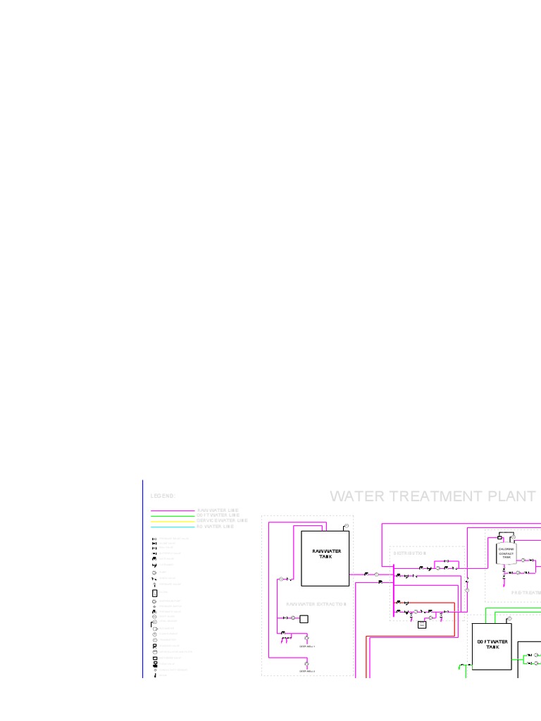 Water Treatment Plant Schematic Diagram | PDF | Fountain | Valve