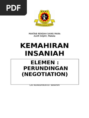 Kemahiran Berunding 2011 Pdf
