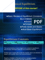 Chemical Equilibrium: The PURPOSE of This Course!!