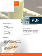 Refractometer Digital Type Dbr-85: Specifications