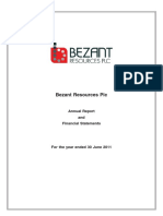 Bezant 2011 Report Accounts