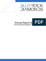 BlueRock Diamonds PLC Report and Accounts 2013