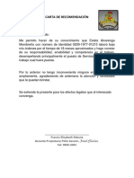 Carta Recomendacion - Francis M PDF