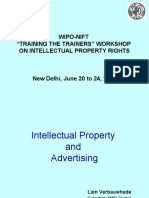 Wipo-Nift "Training The Trainers" Workshop On Intellectual Property Rights