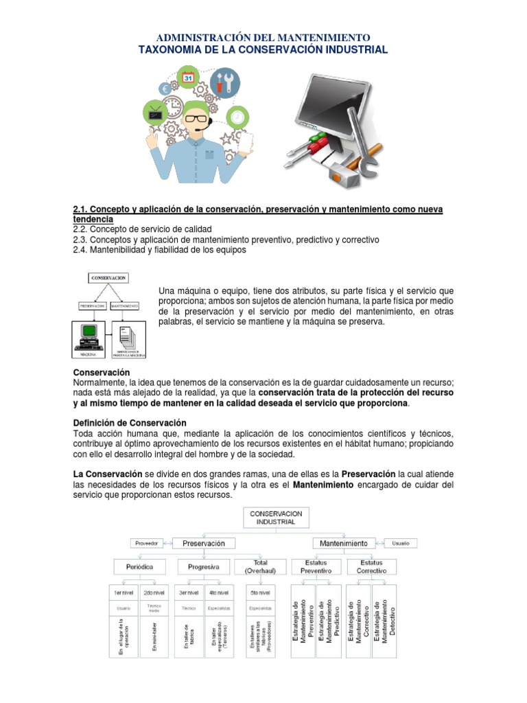 Unidad II. Taxonomia de La ConservacionIndustrial Ingeniería de