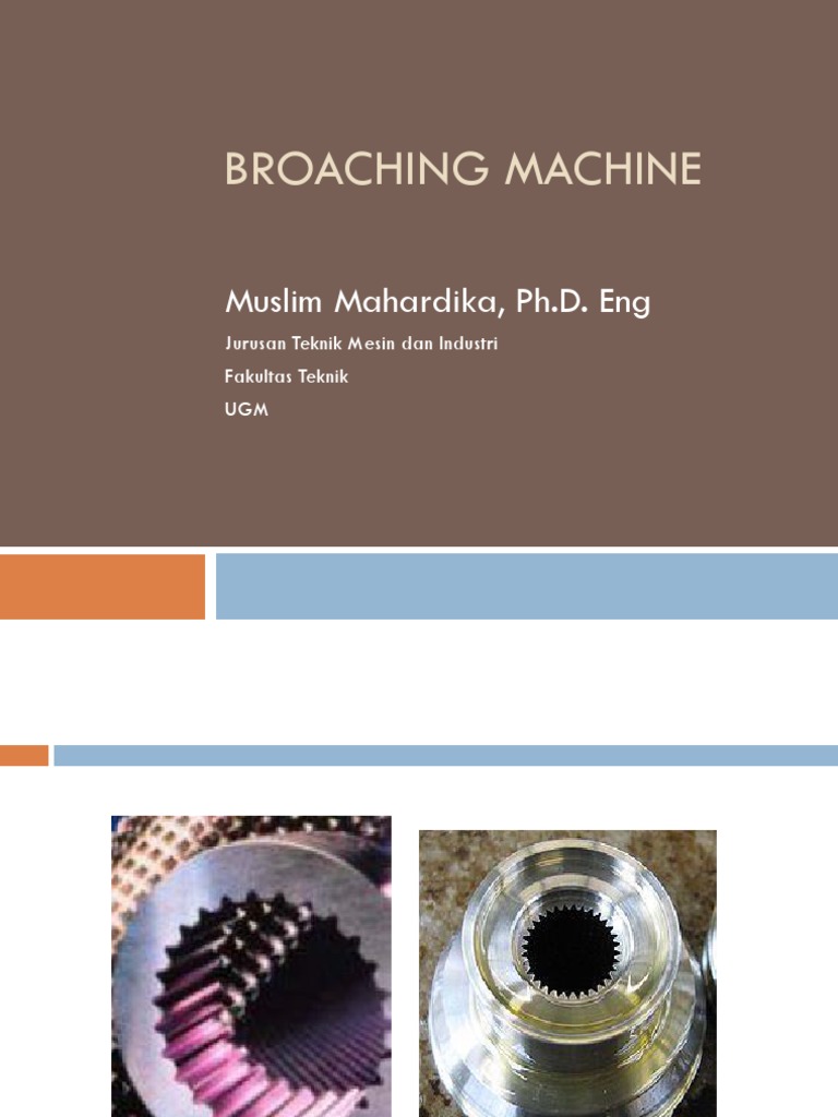 Broaching Machine Rev2 | PDF