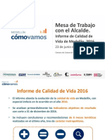 MCV Informe de Calidad de Vida de Medellín 2016