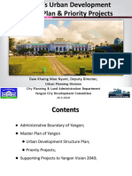 Yangon's Urban Development Master Plan& Priority Projects