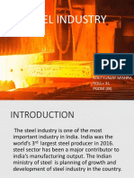 Steel Industry: Mrityunjay Mishra ROLL 31 PGDM (Ib)