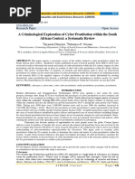 A Criminological Exploration of Cyber Prostitution Within The South African Context: A Systematic Review