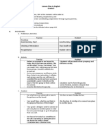 Lesson Plan in English Grade 9