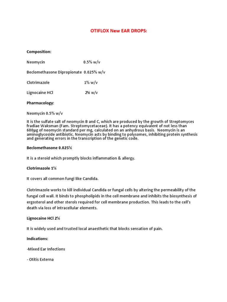 Otiflox New Ear Drops PDF