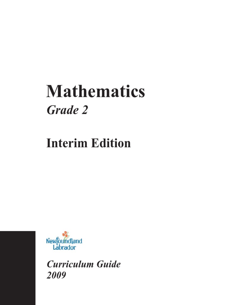 Grade 2 Mathematics Curriculum Guide | PDF | Curriculum | Learning