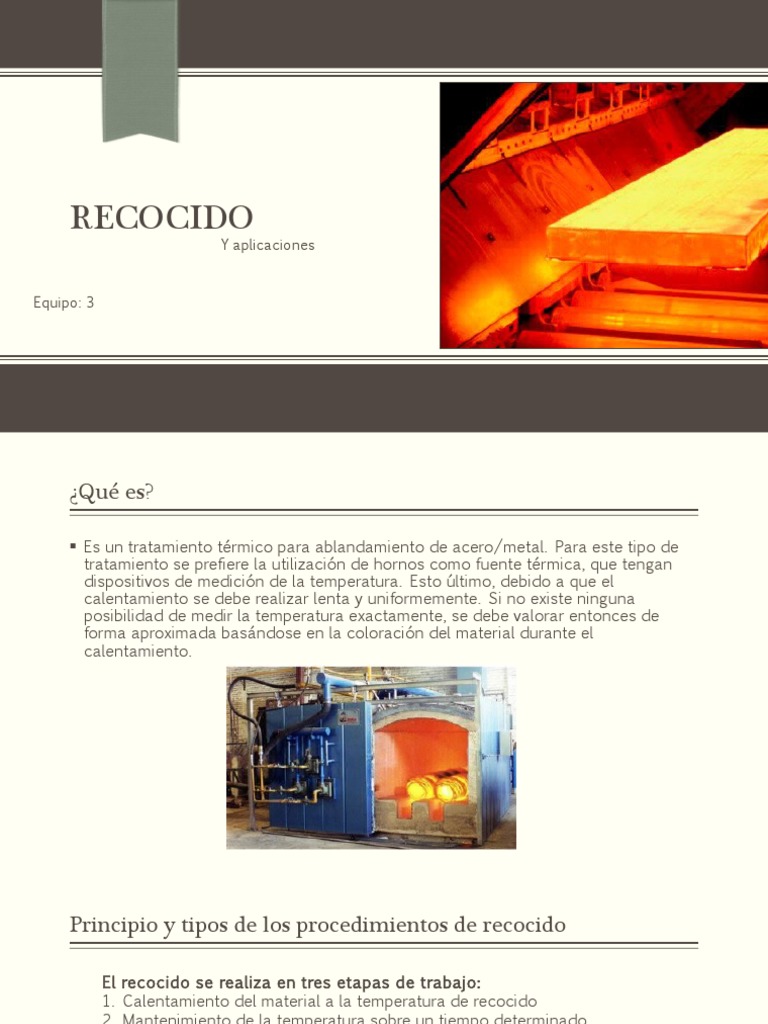Tipos y etapas del recocido del acero | PDF | Recocido (Metalurgia ...