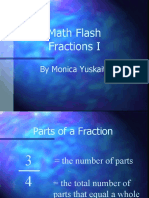 Math Flash Fractions I: by Monica Yuskaitis