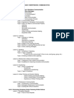 eTESDA - Communication Course Outline