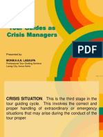 Tour Guides As Crisis Managers: Presented by