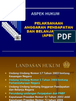 Aspek Hukum Pelaksanaan Anggaran - Kuliah 5