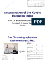 Determining Kovats Retention Indices for GC-MS Analysis