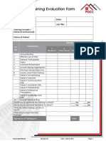 PGCC IMS FRM 20 Training Evaluation Form