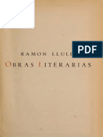 Obras Literarias Ramon Llull B A C PDF