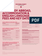 INTLStudy Abroad Fees and Key Dates Web