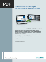 SINUMERIK HMI To External Monitor