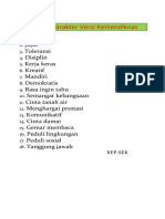 18 Nilai Karakter Versi Kemendiknas