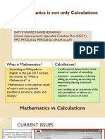 Mathematics Is Not Only Calculations