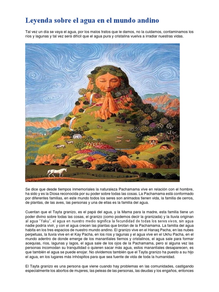 Leyenda Sobre El Agua en El
