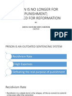 Prison Is No Longer For Punishment (Slides)