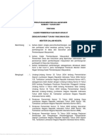 Permendagri RI No. 7 Tahun 2007 Tentang Kader Pemberdayaan Masyarakat (Salinan 12 Lembar)