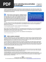 10 Tips Access Custom Menus