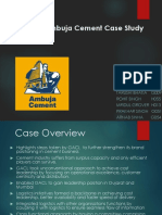 Gujarat Ambuja Cement Case Study