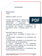TIPOS  DE EMPREGADOS -  CLT &  CONSTITUIÇÃO FEDERAL