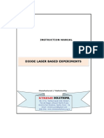 Diode Laser Based Experiments: Instruction Manual