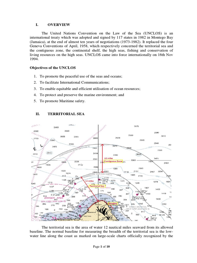 UNCLOS 1982: Key Provisions Overview | PDF | Territorial Waters ...