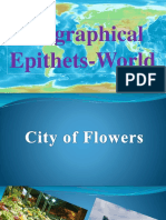 Geographical Epithets-World