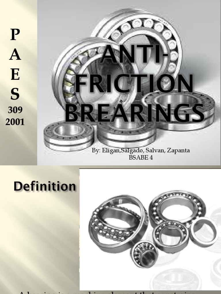 Anti Friction Bearings PDF Bearing (Mechanical) Machines