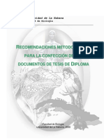 Metodologia para Tesis de Diploma