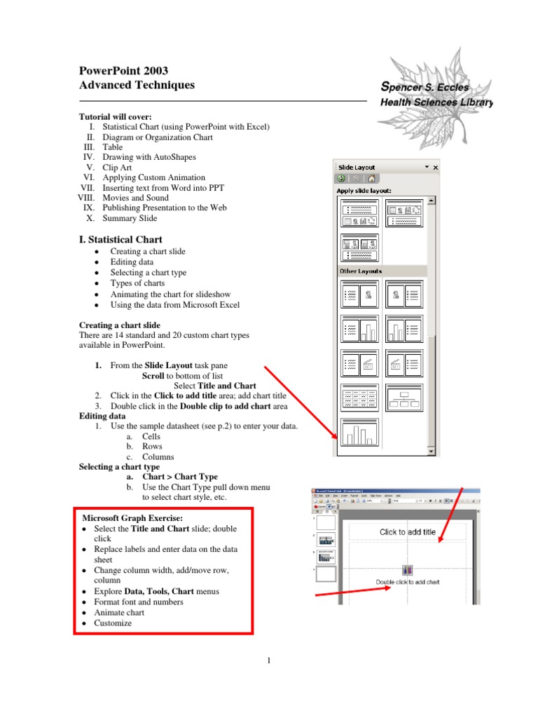 Advanced Techniques PPT 2003 | PDF | Microsoft Excel | Microsoft Power ...