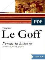 Pensar La Historia - Jacques Le Goff