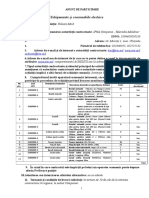 ANUNȚ de PARTICIPARE Echipamente Şi Consumabile Electrice