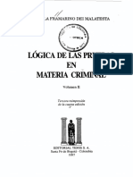 Lógica de Las Pruebas - Framarino PDF