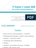 Dirty Data. Clean It Using SAS