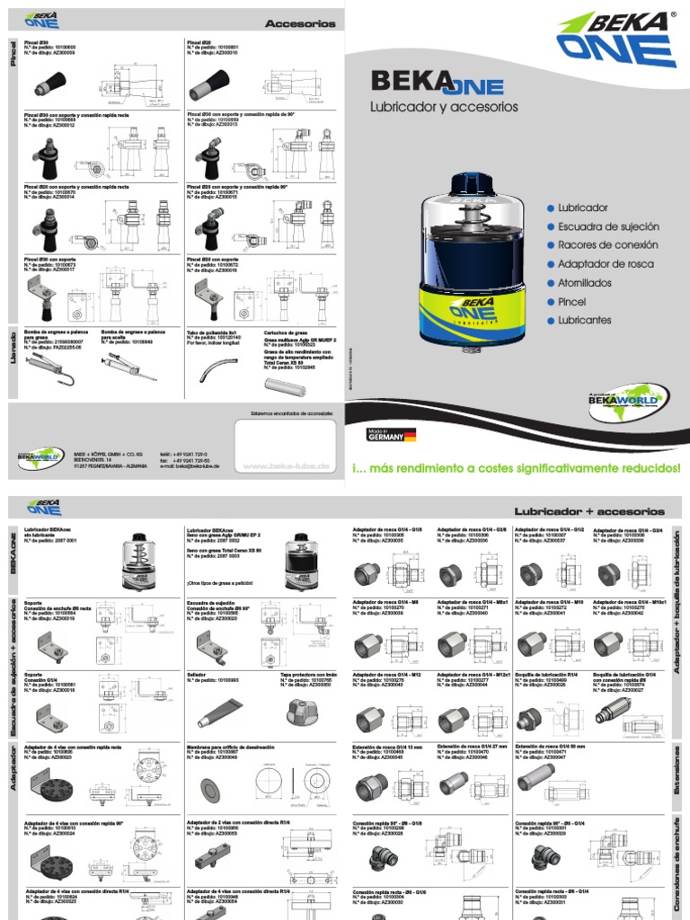 BEKAone Zubehoer Es LUBRICADOR MONO PUNTO | PDF | Materia suave | Aceites