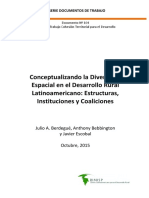 Berdegué, Bebbington, Escobal - Conceptualizando La Diversidad Espacial en El Desarrollo Rural Latinoamericano Estructuras, Institucion