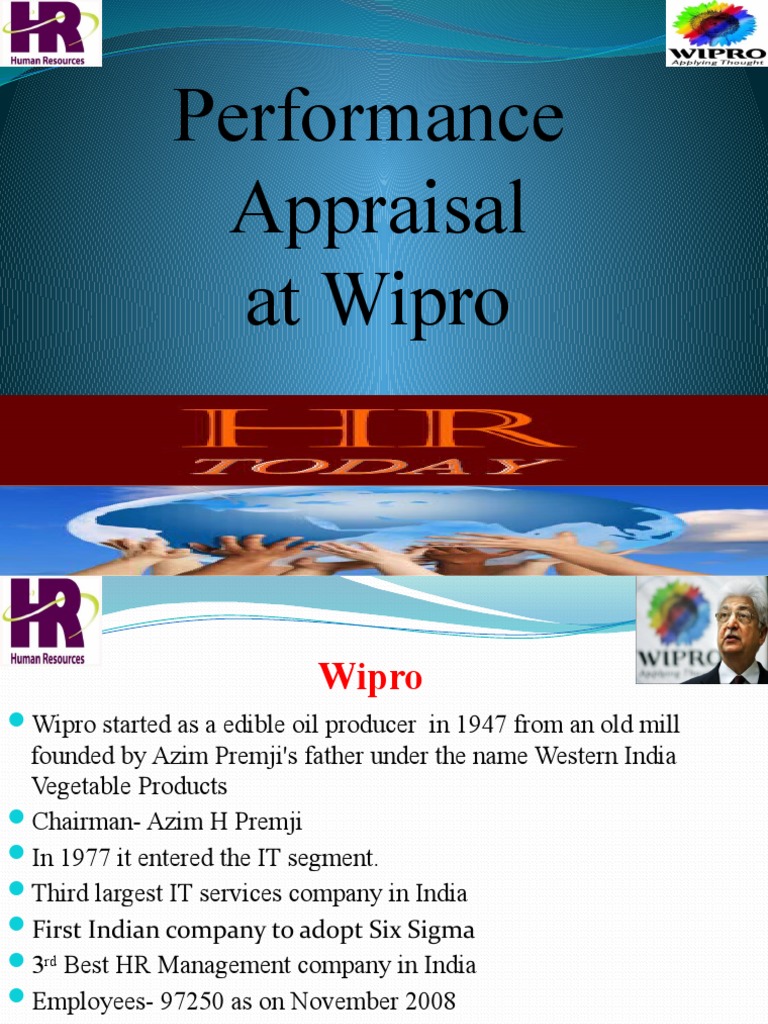 Performence Appraisel At Wipro Performance Appraisal Organizational 