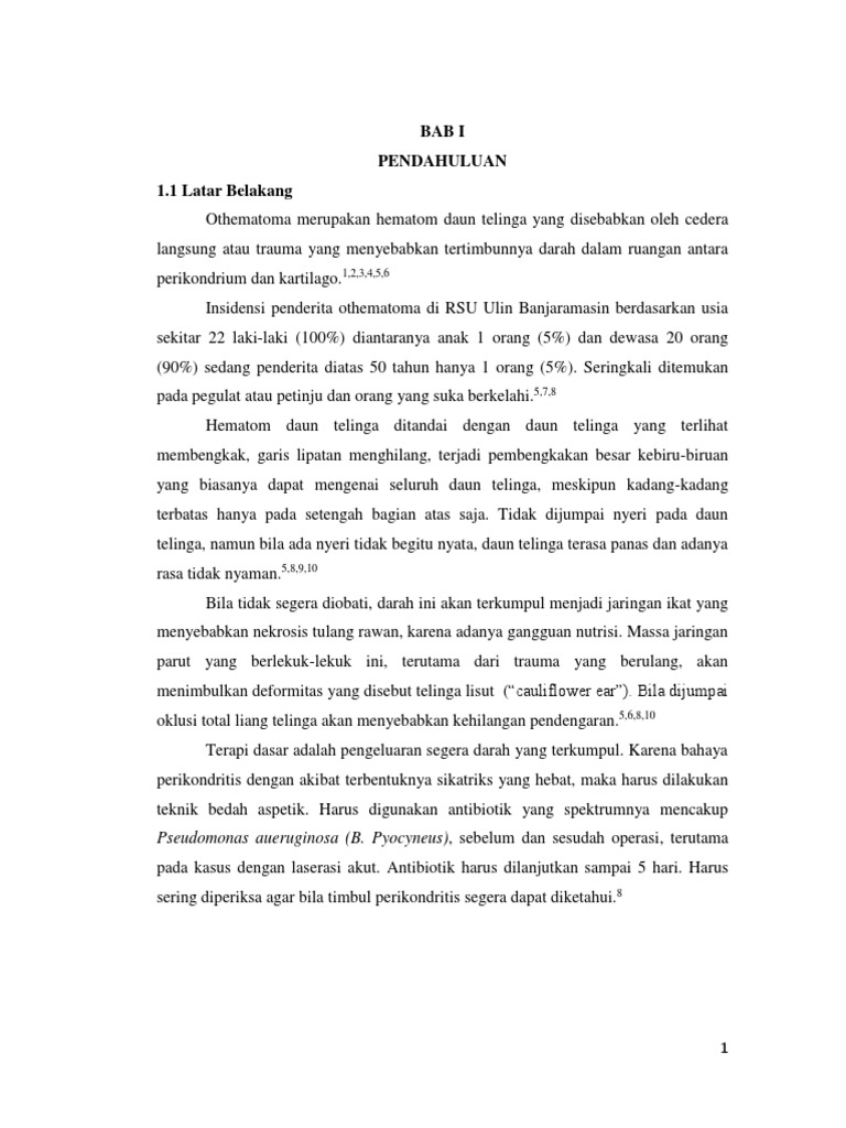 Bab 1 Othematome | PDF | Kajian Bahasa Asing | Sains & Matematika