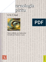 HEGEL, Fenomenologia Del Espiritu, FCE, 2003 PDF